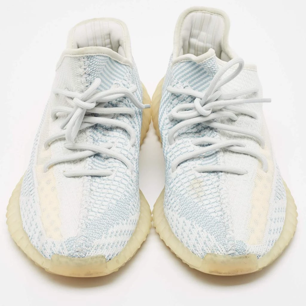 YEEZY Yeezy x Adidas Blue/White Knit Fabric Boost 350 V2 Cloud White Sneakers Size 43 1/3 3