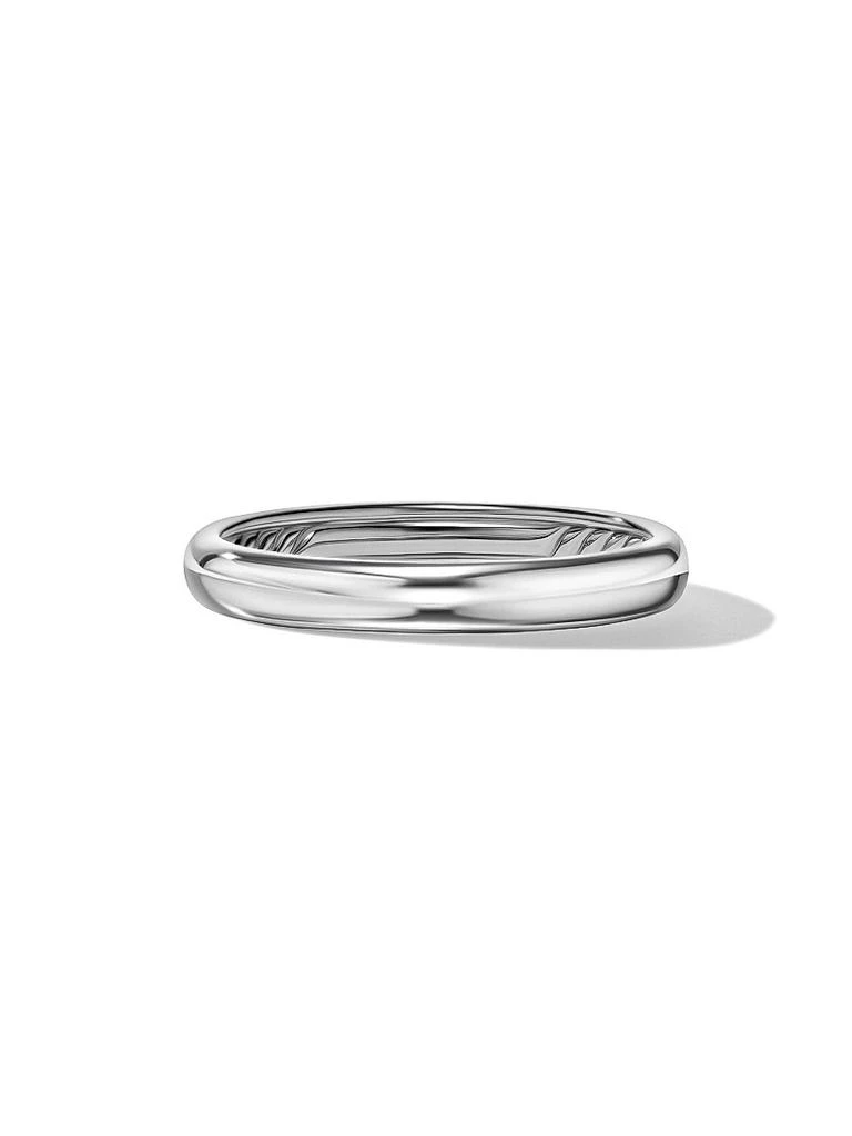 David Yurman Classic Band Ring in 18K White Gold, 3.5MM