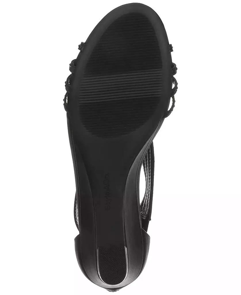 Style & Co Women's Ginifur Embellished Strappy Evening Wedge Sandals, Created for Macy's 2