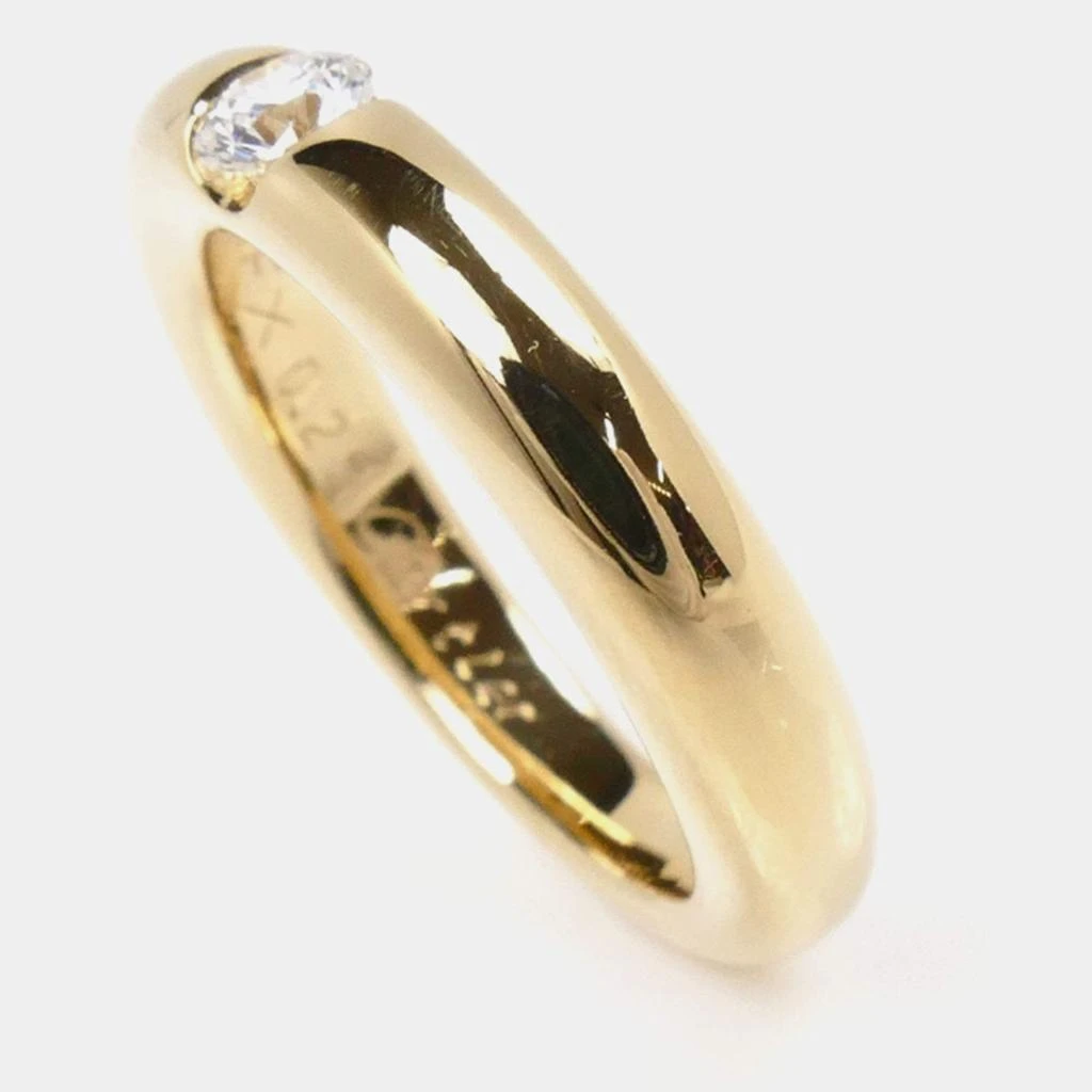 Cartier Cartier 18K Yellow Gold Diamond Ellipse Ring EU 54 3