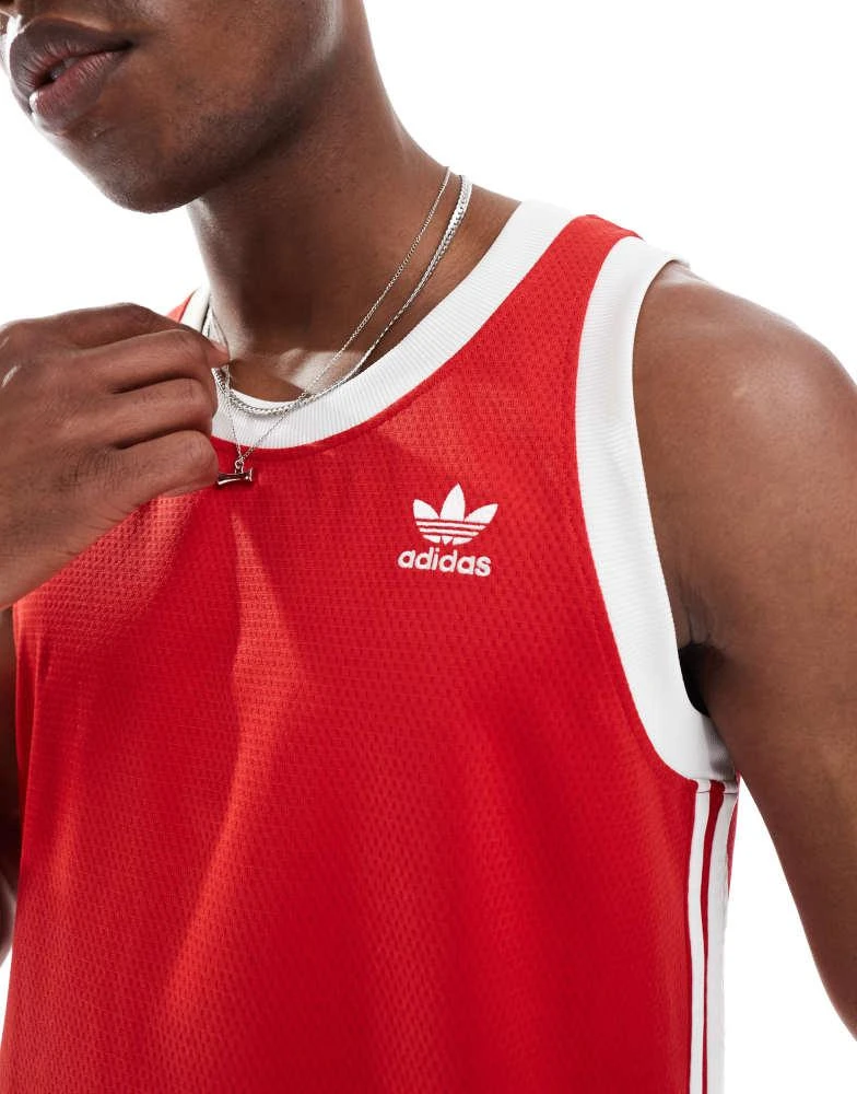 Adidas adidas Originals Adicolor mock eyelet vest in real gold 2