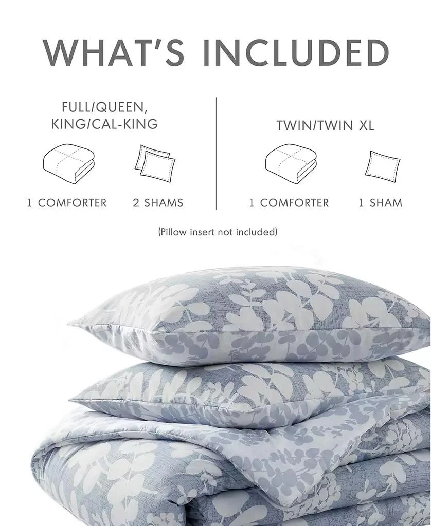 510 Design Aria Floral Print Reversible 2-Pc. Comforter Set 13