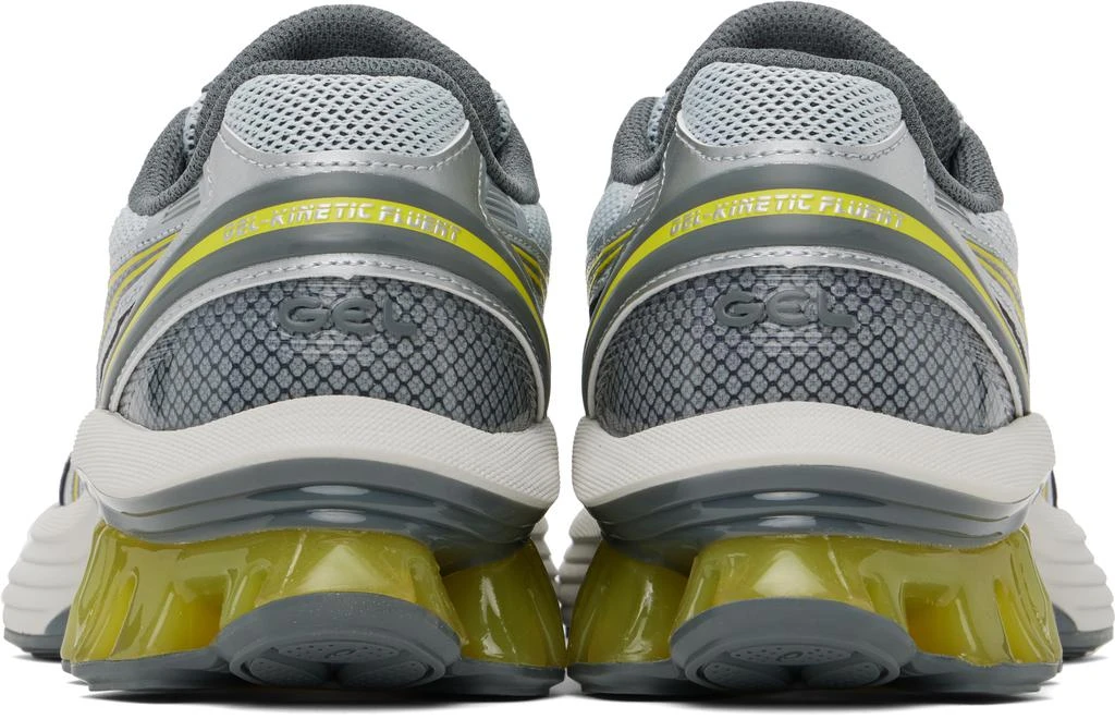 Asics Silver & Yellow GEL-KINETIC FLUENT Sneakers 2