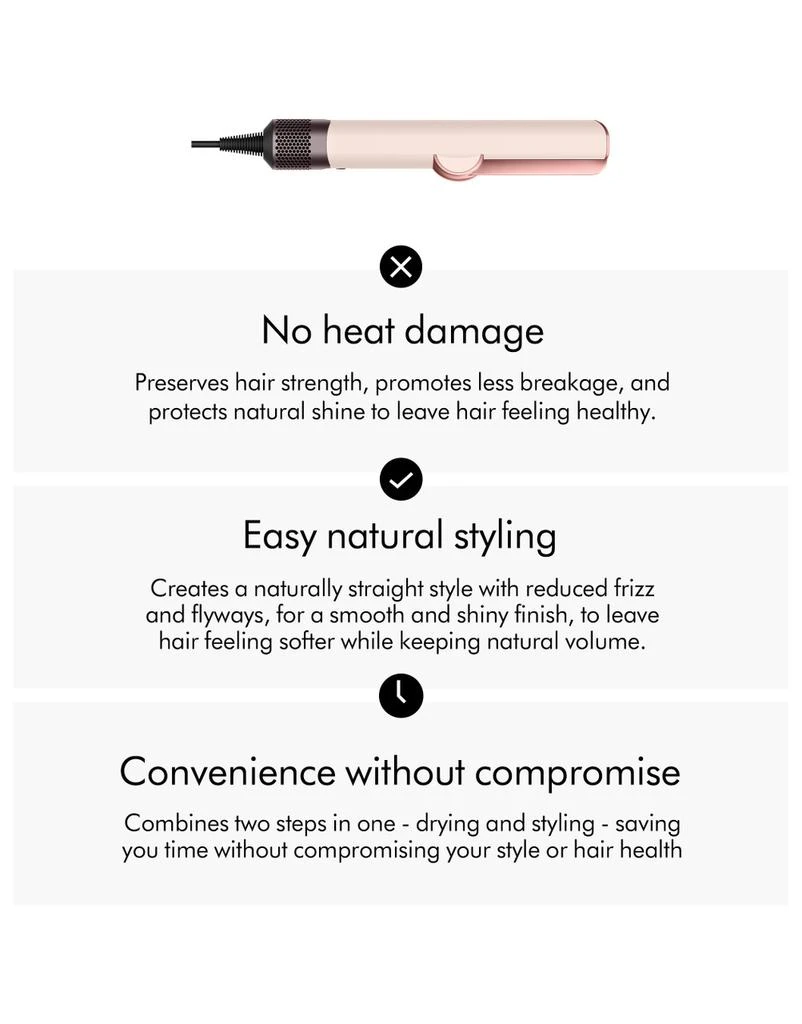Dyson Dyson Airstrait Straightener In Ceramic Pink - Rose Gold 3