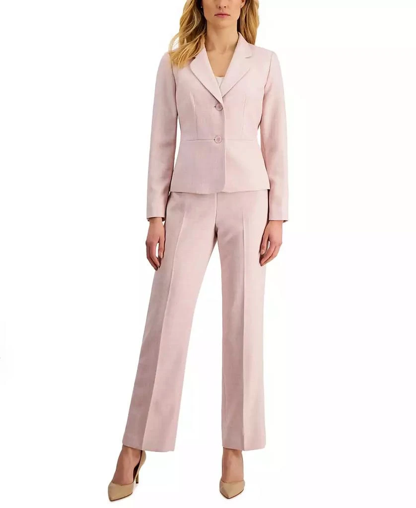 Le Suit Women's Notch-Collar Pantsuit, Regular and Petite Sizes 1