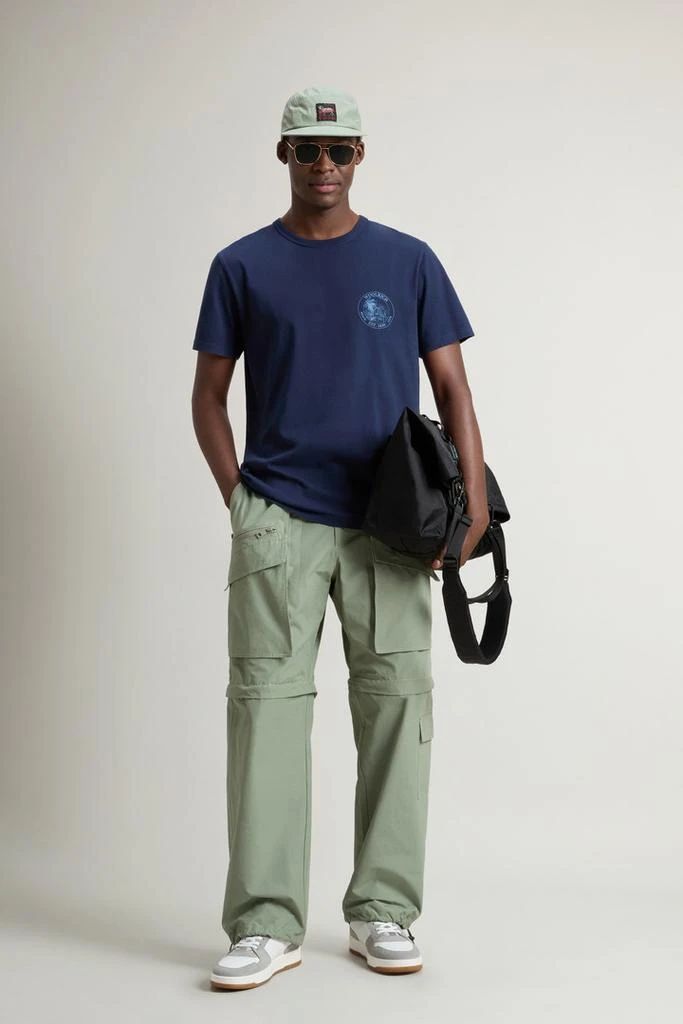 Woolrich Pure Cotton T-shirt - Men - Blue 2