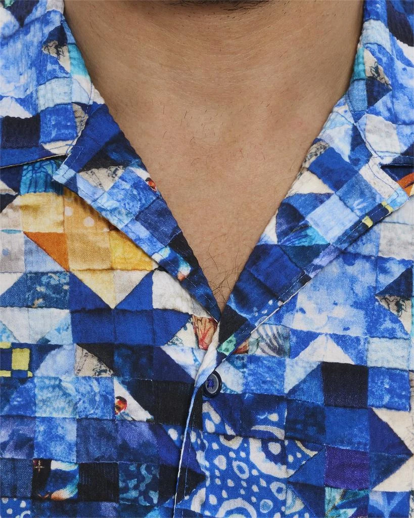 Robert Graham Men's Sashiko Short-Sleeve Shirt 6