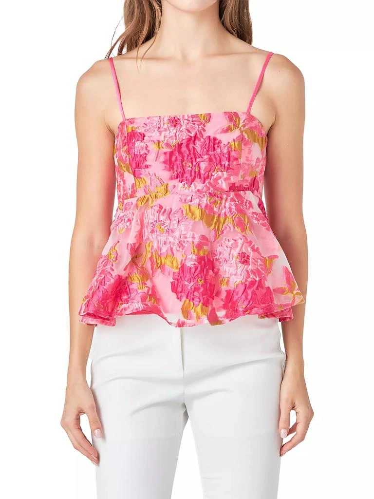 Endless Rose Organza Floral Top 1