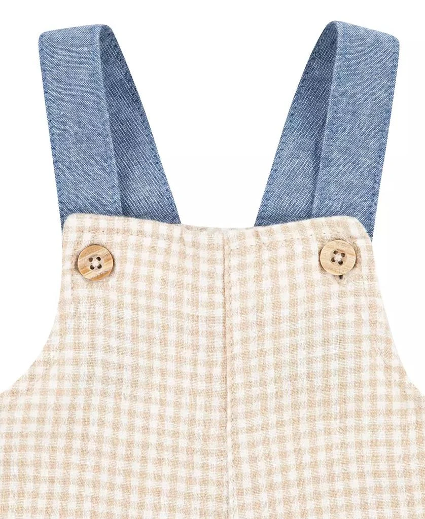 Levi
s Baby Boys Gingham Shortall and T-shirt Set 4