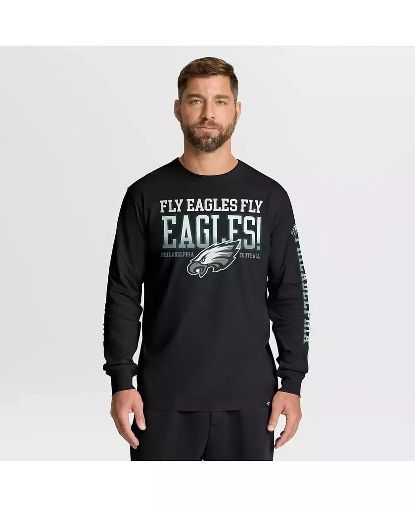 Fanatics Men's Black Philadelphia Eagles Hometown Sweep Legacy Long Sleeve T-Shirt 1