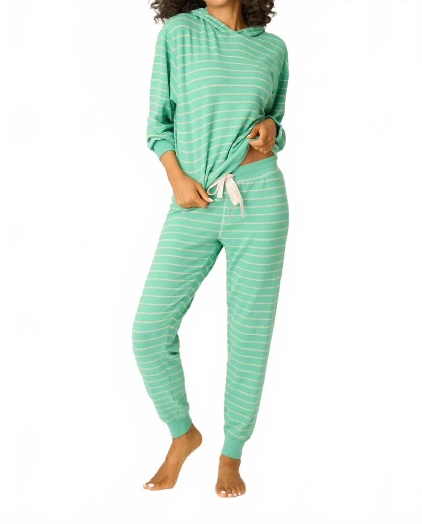 PJ Salvage Peace And Pawlidays Jammie Set In Winter Green
