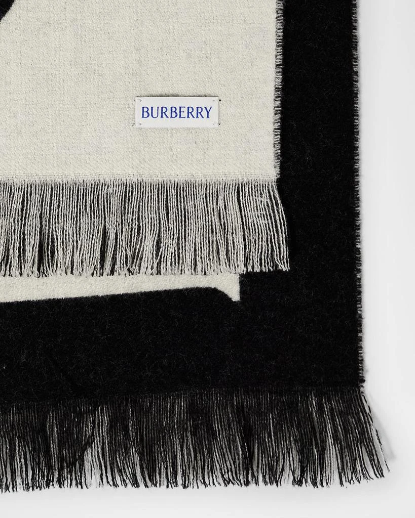 Burberry Men's Wool Logo B-Shield Scarf 4