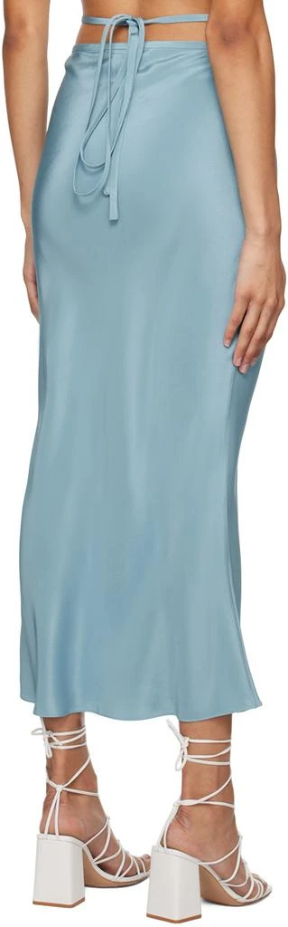 Christopher Esber Blue Loophole Tie Maxi Skirt 3