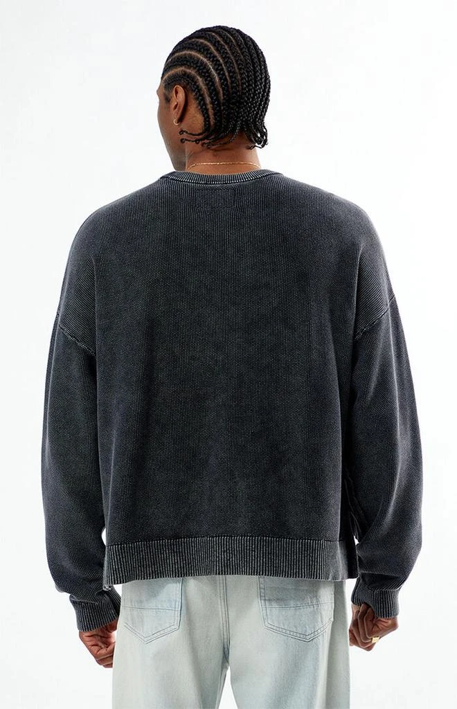 PacSun Black Textured Crew Neck Sweater 4