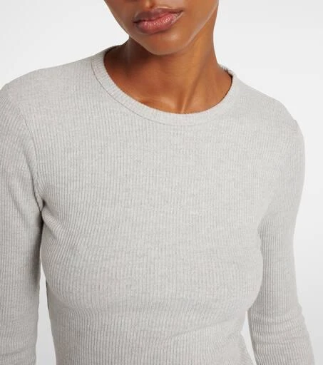 AGOLDE Delphi ribbed-knit jersey top 4