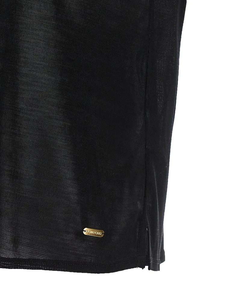 Tom Ford Tom Ford Logo Plaque Crewneck T-Shirt 4