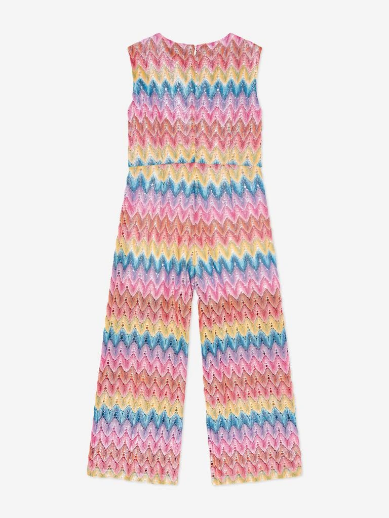 Missoni Missoni Girls Woven Zigzag Jumpsuit in Multicolour 2
