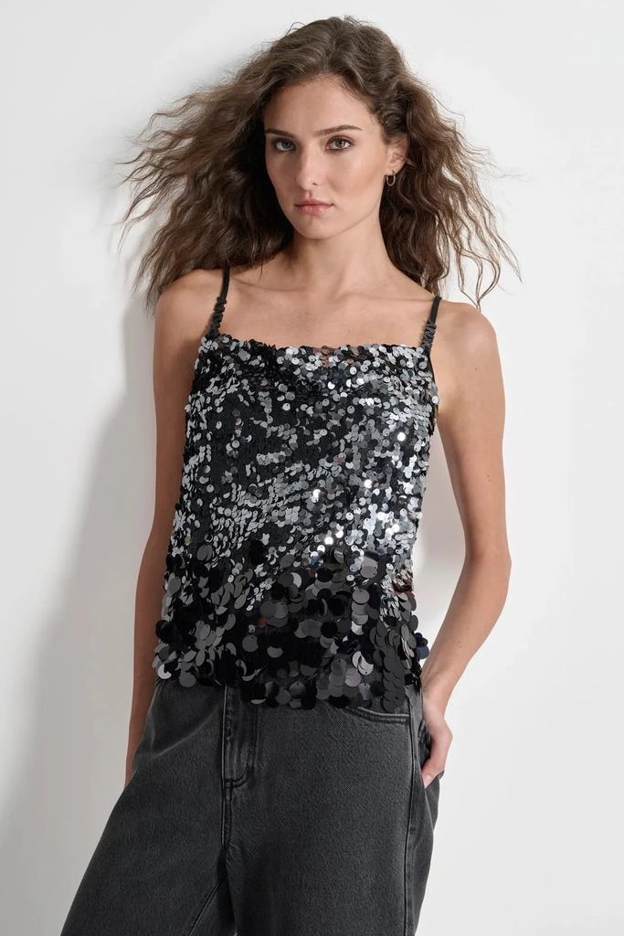 DKNY MULTI SCALE SEQUIN TOP 1