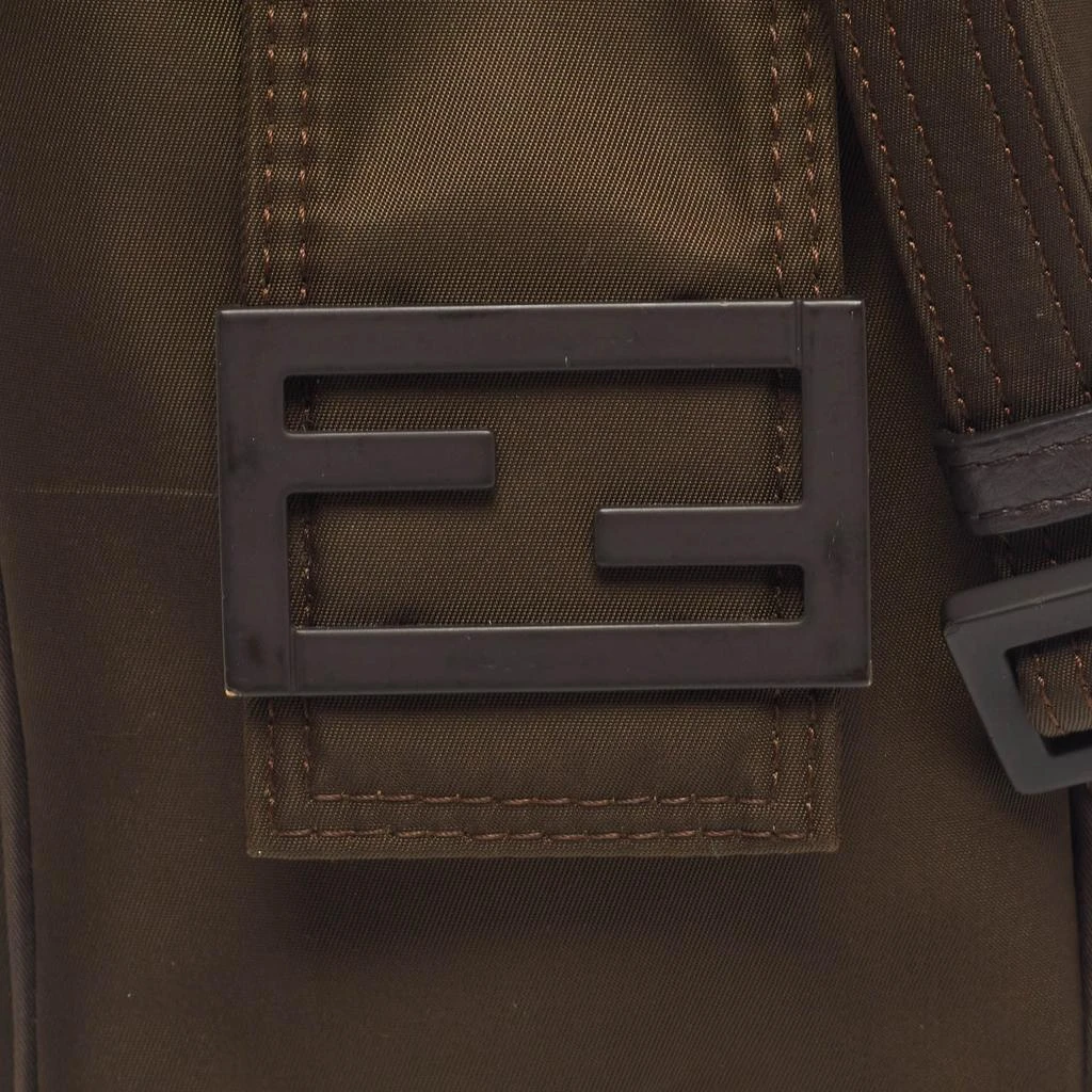 Fendi Fendi Green Nylon FF Phone Crossbody Bag 5