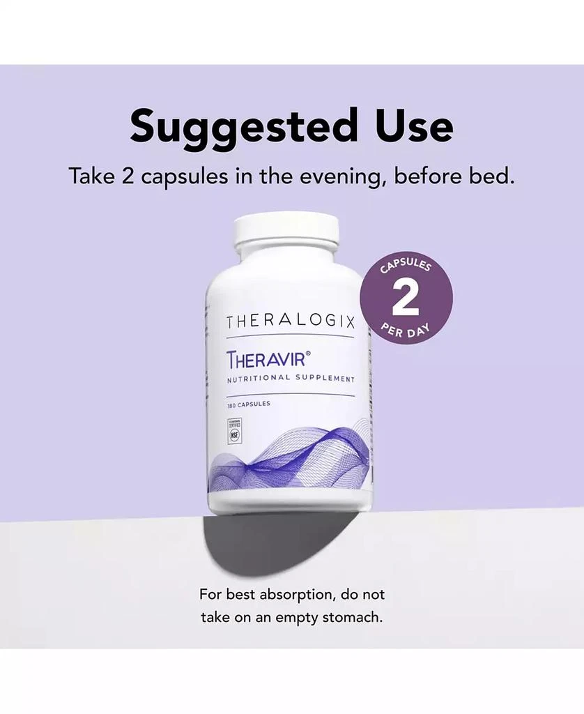 Theralogix Theravir Immune Support Supplement | Quercetin, Zinc, Vitamin C, D 
Melatonin 5