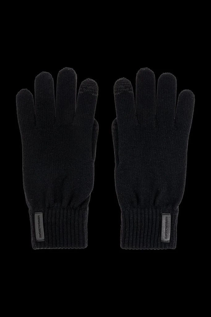 Emporio Armani Emporio Armani Logo Patch Gloves 3