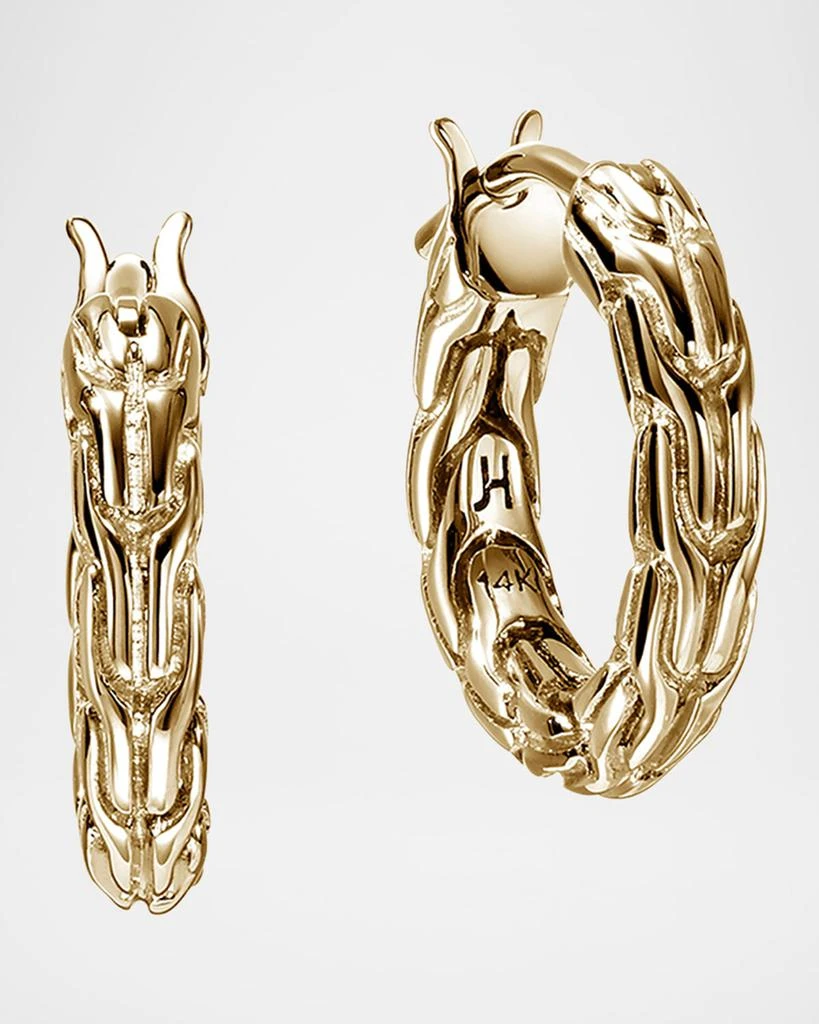 John Hardy 14K JH Essential Hoop Earrings, 14mm