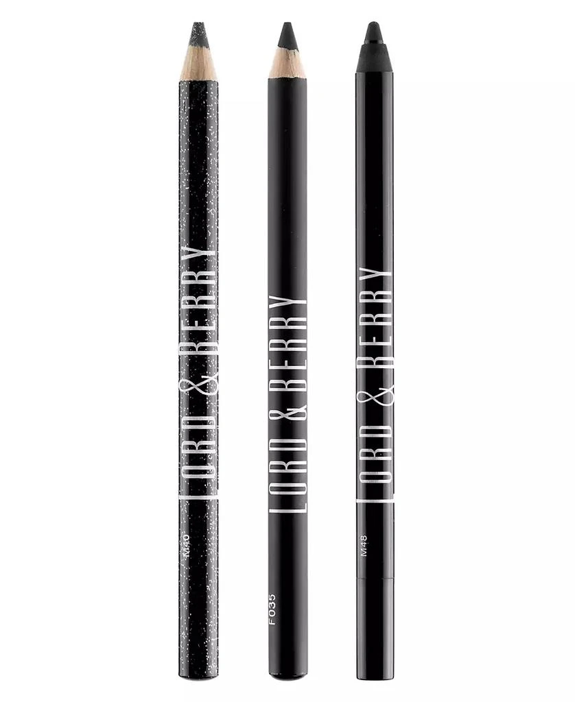 Lord & Berry Black Wardrobe Eyeliner Trio Kit 2