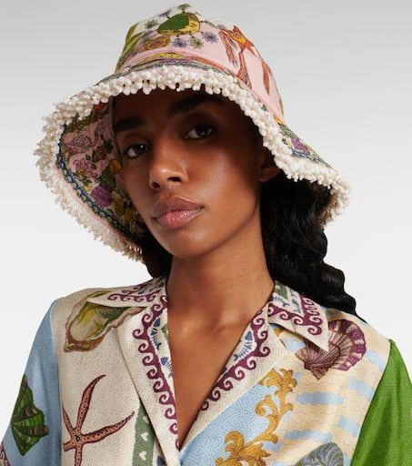 ALÉMAIS Hazel linen bucket hat 2
