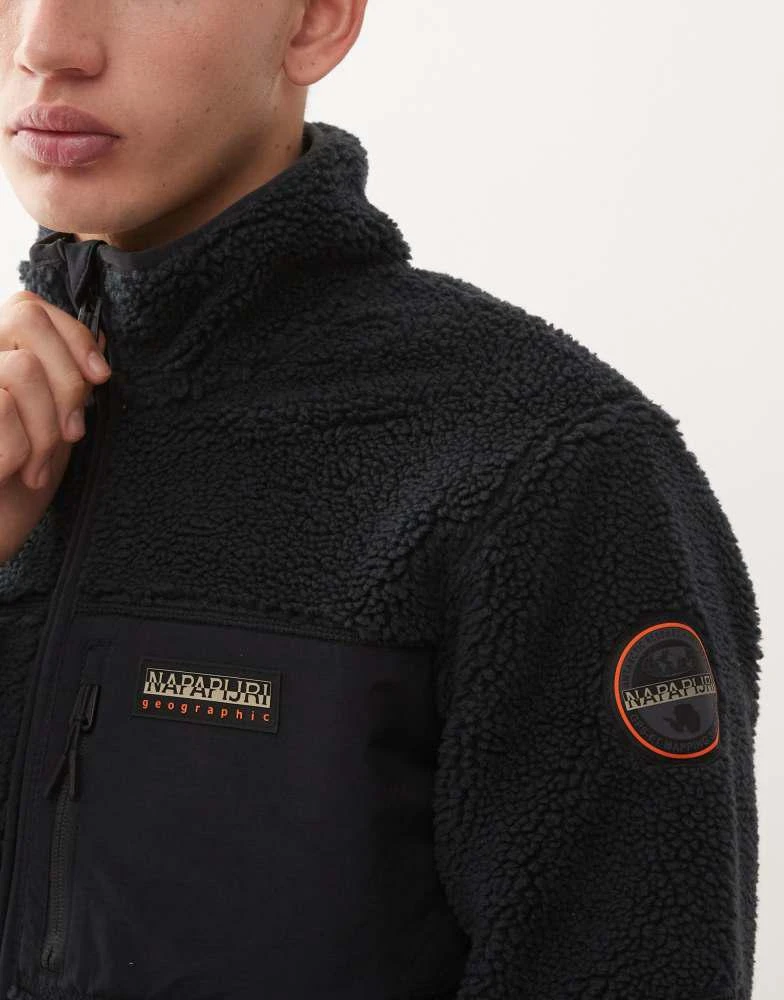 NAPAPIJRI Napapijri Yupik fleece jacket in black 5