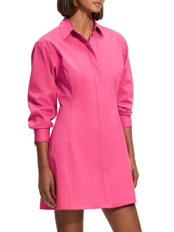Theory Sculpted Mini A Line Shirtdress 3