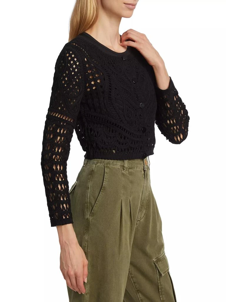 ba&sh Marc Cropped Lace Cardigan 4