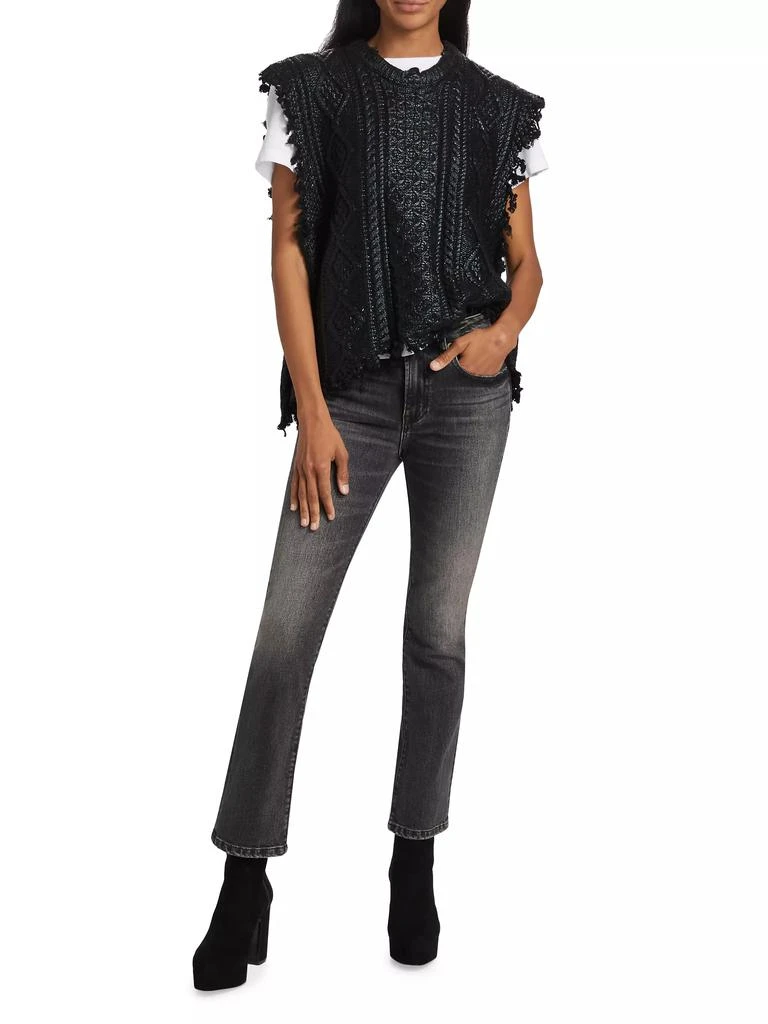 R13 Boyfriend Cable-Knit Sweater Vest 2