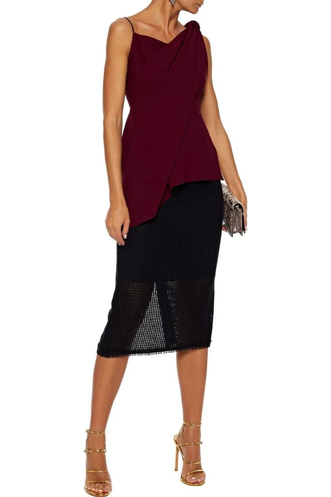 ROLAND MOURET Goxhill draped crepe top 2