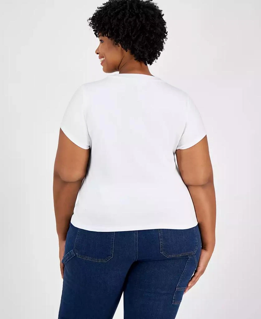 On 34th Plus Size Hopeless Romantic Graphic T-Shirt, Exclusively at Macy's 4