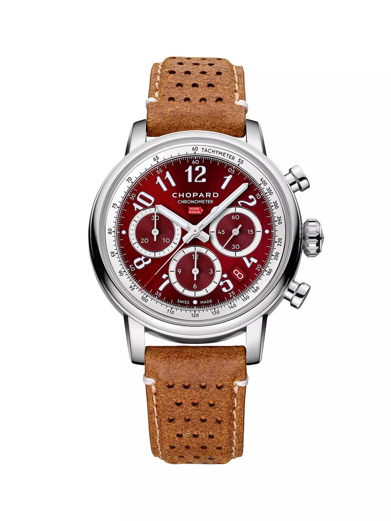 Chopard Classic Racing Stainless Steel & Leather Watch