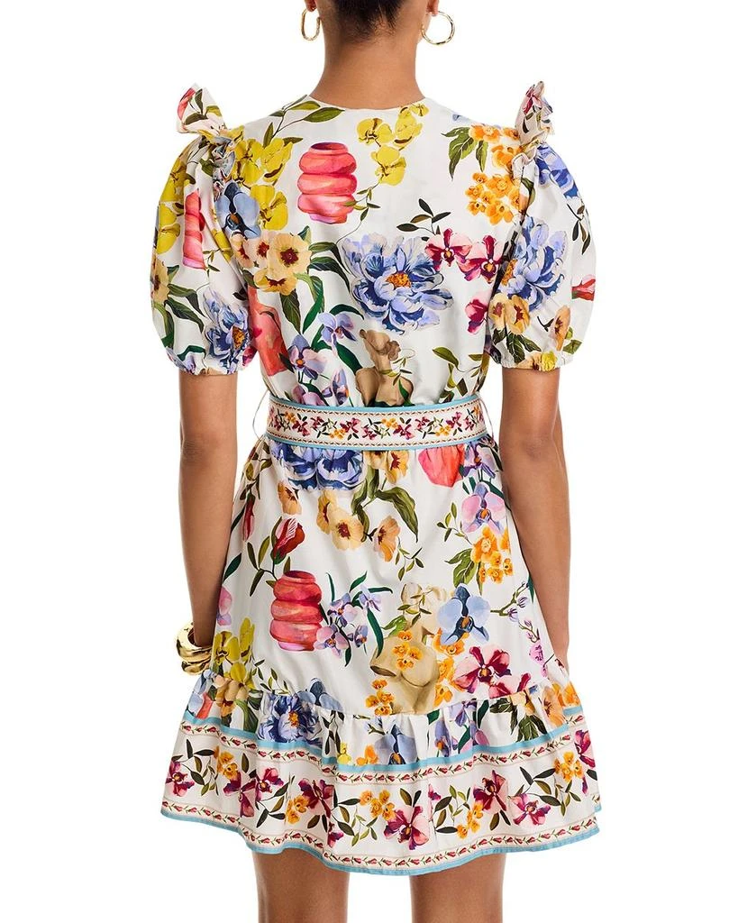 Farm Rio Greek Garden Off-White Mini Dress - Exclusive 4