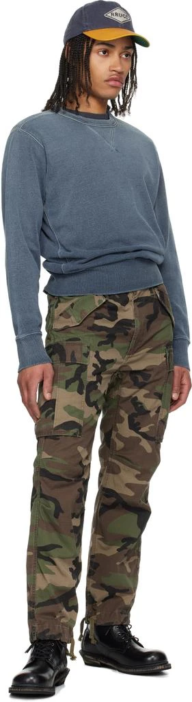 RRL Khaki Regiment Camo Ripstop Cargo Pants 4