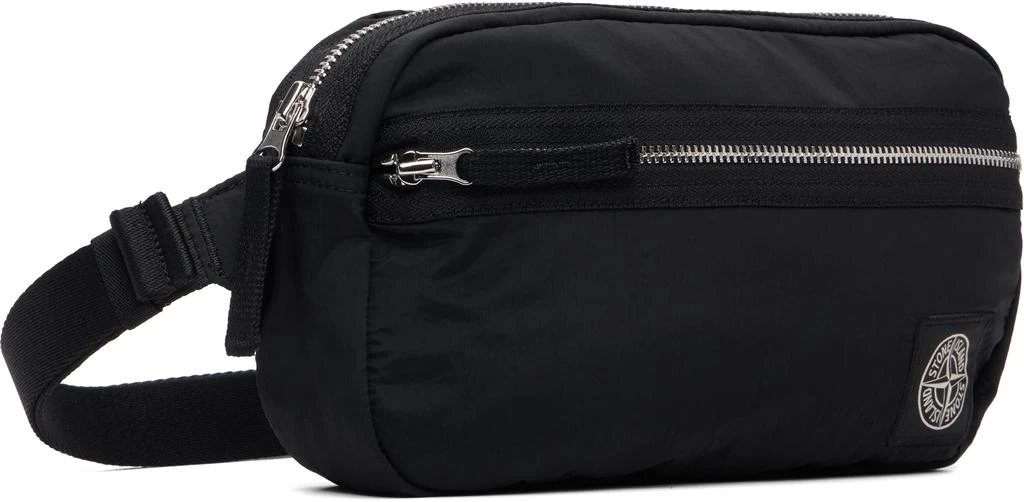 Stone Island Black 9200016 Coated Nylon Metal ECONYL Belt Bag 2