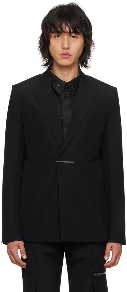 Givenchy Black Slim-Fit Blazer - Suits - BeyondStyle