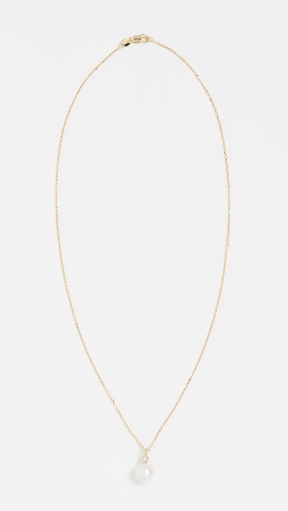 MATEO 14K   Pearl and Diamond Dot Necklace 4