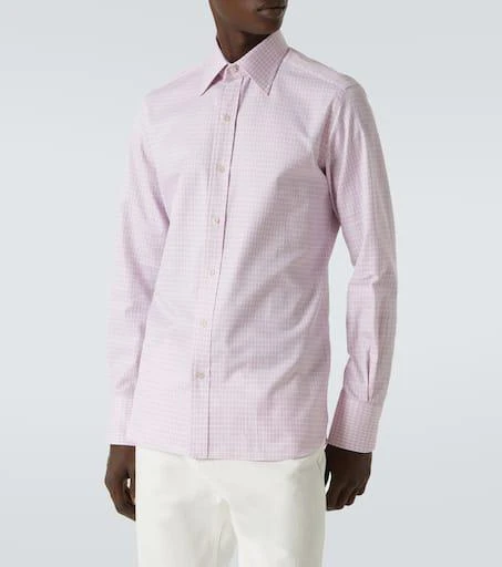 Tom Ford Checked cotton poplin shirt 3