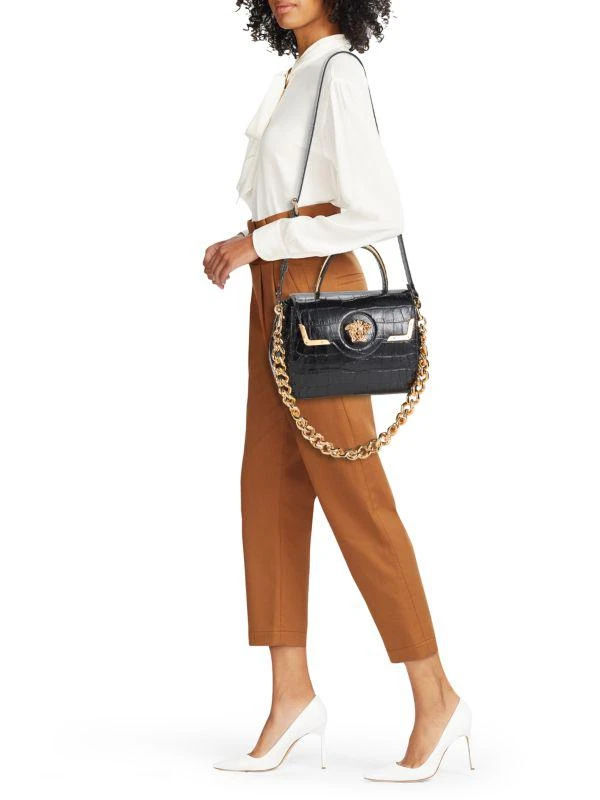 Versace Medusa Leather Top Handle Bag 2