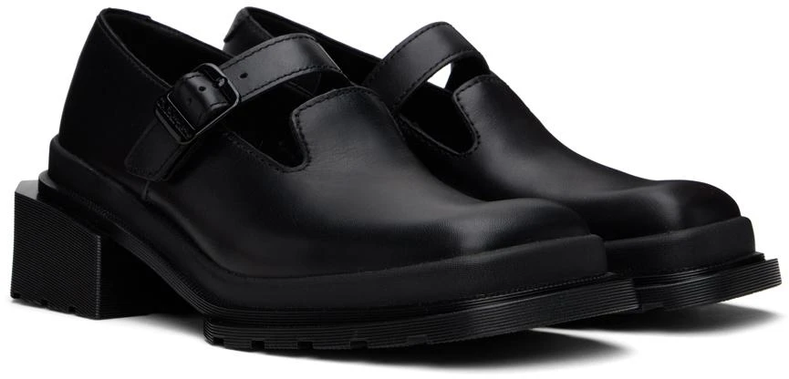 Dr. Martens Black Maybole Square Toe Mary Jane Heels 4