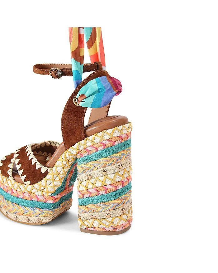 Kurt Geiger Women's Chelsea Scarf Platform Sandals 5
