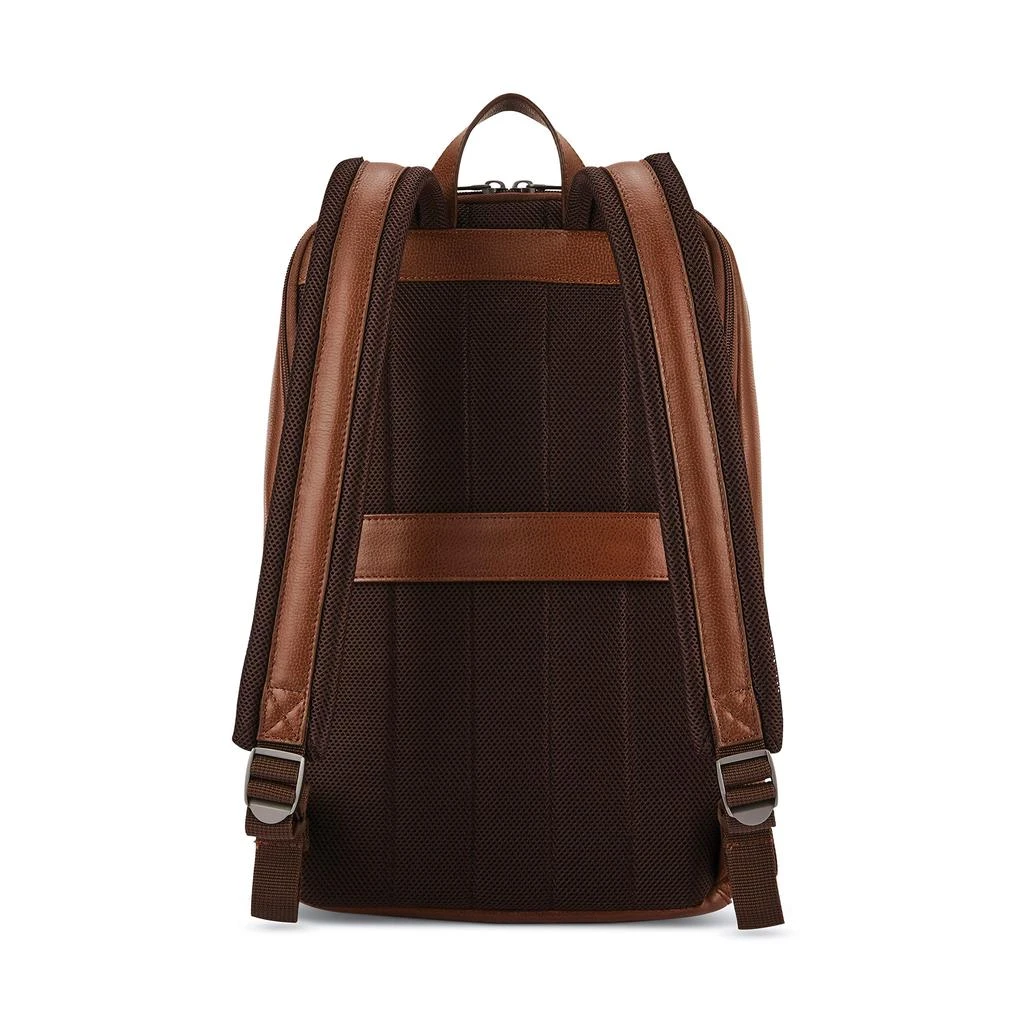Samsonite Samsonite Classic Leather Slim Backpack, Cognac, One Size 2