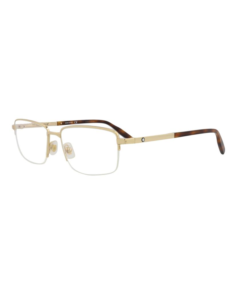 MontBlanc Square-Frame Metal Optical Frames