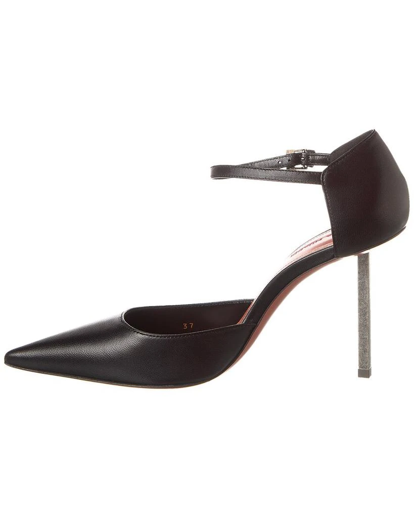 Amina Muaddi AMINA MUADDI Angelica 95 Leather Pump 2