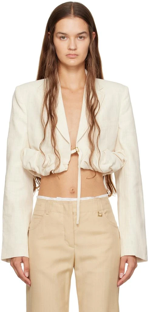 Shop Off-White Le Chouchou 'La Veste Croissant' Blazer on Sale at