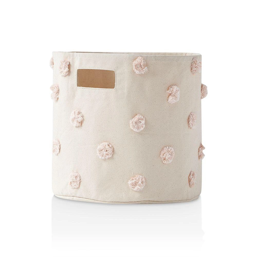 Pehr Pom Pom Cotton Canvas Storage Bin 1