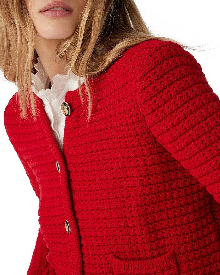 ba&sh Gaspard Crewneck Cardigan Sweater 4